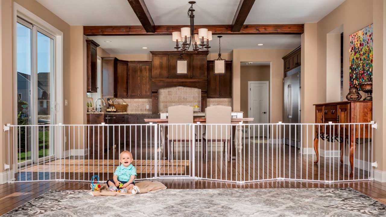 baby gate for wide stairs