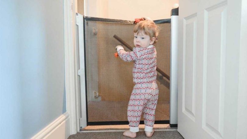tall retractable baby gate